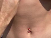 Секс на пляже, трахнул сучку. Залил попку спермой! 4k! 5/16