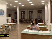 Teacher Cannot Resist Hairy Pussy of PAWG Squirt Machine Francesca Di Caprio 3/16