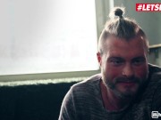 HORNY HOSTEL - Huge Tits Blonde Angel Wicky Gets Her Pussy Fucked By Her Step Brother And His Friend - LETSDOEIT 2/16