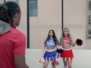 Big Booty Cheerleader Violet Myers Takes BBC in Threesome with Karmen Karma 2/16