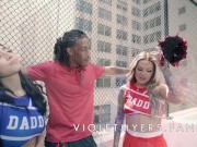 Big Booty Cheerleader Violet Myers Takes BBC in Threesome with Karmen Karma 6/16