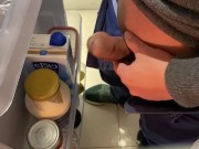 Refreshing Asian cock in front of fridge with a hot handjob  11/16