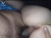 Neighbor can't pay the rent, so she decided to pay with her white ass and fill it with milk💦🔥 12/16