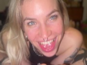 gagging blowjob POV - Screenshot 6 of 16 - Blonde