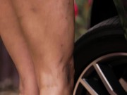 StepDaddy helps with Riley Reids car, then she helps herself to him. 1/16