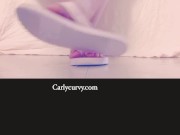 Flip flops feet and butt tease!  11/16