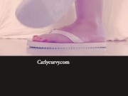 Flip flops feet and butt tease!  12/16