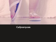 Flip flops feet and butt tease!  13/16