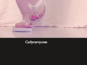 Flip flops feet and butt tease!  4/16