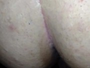 Young brunette swallows the whole cock and wants it to end up in her pussy