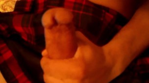 Horny femboy skirt jerk off