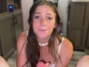 Innocent Brunette Drains my Balls 16/16