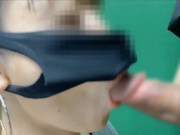 プリクラでフェラしてもらった♡ラストはお口に♡I got a blowjob at the game corner of the shopping mall 10/16