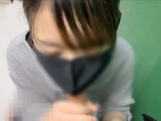 プリクラでフェラしてもらった♡ラストはお口に♡I got a blowjob at the game corner of the shopping mall 12/16