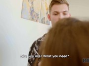 RIM4K. Household guy enjoys threesome with Russian girls in stockings 6/16