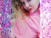 Dana is home! Pretty, plus size, party girl. (With and without special effects) 12/16