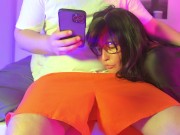 StepDad and Stepdaughter share couch Step-Daddy fucked me in the mouth deep in the mouth, thinking t 1/16