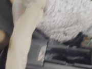 (Teaser) Sneaky car sex riding Black Cock on the side of the road 11/16