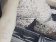 (Teaser) Sneaky car sex riding Black Cock on the side of the road 4/16