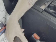 (Teaser) Sneaky car sex riding Black Cock on the side of the road 5/16