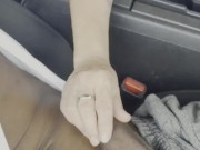 (Teaser) Sneaky car sex riding Black Cock on the side of the road 9/16