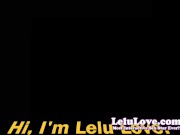 Babe recording three custom vids with feet fetish & bra/panties & vibrator masturbation orgasm on live cam show - Lelu Love 14/16