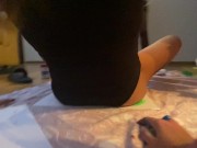 Make drawings of boobs and asses with the help of paints 10/16