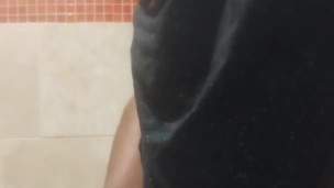 Stroking my big black dick
