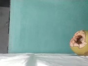 Fucking 💧💦 my horny favorite fruit 🍍🍎🍓 hole alone😊 7/16