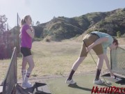 Golf Pro Britney Likes to Play With Big Hard Clubs 1/16