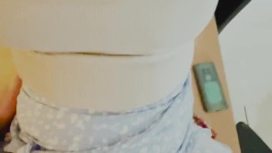 I wasnt wearing anything under my skirt