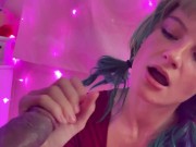 White Trash Girl Sucks Black Cock 2/16