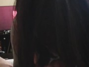 Una rica mamada y montada para mi novio 