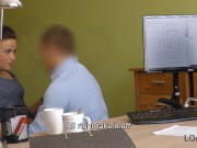 LOAN4K. Porn actress with ponytail makes it with the lender for money 7/16