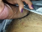 Latina brunette with big ass is recorded sucking big penis and asks to fill both holes with milk 4/16