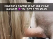 Sucking Off my Boyfriend's Friend at Work 15/16