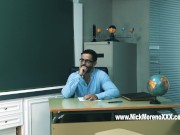 The horny teacher has sex with his fitness student's slut 1/16