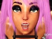 Sci-fi sex android fucks hard a sexy girl in the bunker