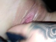 Using my fingers to help her cum while everyone else is asleep 14/16