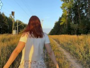 She made me blowjob after risky exposing near railway 3/16