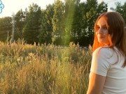 She made me blowjob after risky exposing near railway 5/16