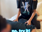 what's happened if I tickle while you are exercising back spine♡ #shorts