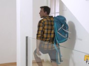 Fake Hostel - Anal Sex bunk up for college teens staring tattoo beauty Eden Ivy 1/16