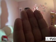 Squirting X-mas moments with sexy Lily 15/16