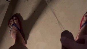 Risky public piss