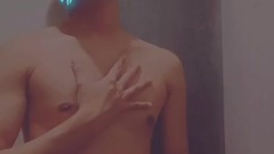 Jerking before shower
