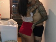 Broke into my house and ate my pussy in the laundry room 6/16