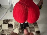 Fitness model looking for a sports bra / I cum on amazing ass in yoga pants/Candyluxxx 16/16