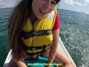 sexo arriesgado en público follando en la moto de agua y dos corridas española pamsnusnu 4/16