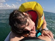 sexo arriesgado en público follando en la moto de agua y dos corridas española pamsnusnu 6/16